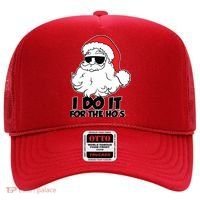 Christmas Santa Shirt I Do It For The Hos Ho Ho Ho Hat thumb 0