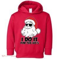 Christmas Santa Shirt I Do It For The Hos Ho Ho Ho Toddler Hoodie thumb 0
