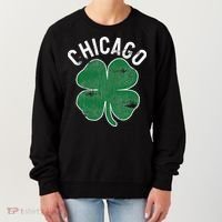 Chicago Shamrock St. Patrick's Day Saint Paddy's Irish Women's Sweatshirt thumb 0