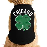 Chicago Shamrock St. Patrick's Day Saint Paddy's Irish Doggie Tank thumb 0