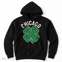 Chicago Shamrock St. Patrick's Day Saint Paddy's Irish Hoodie thumb 0