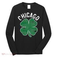 Chicago Shamrock St. Patrick's Day Saint Paddy's Irish Long Sleeve Shirt thumb 0