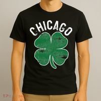 Chicago Shamrock St. Patrick's Day Saint Paddy's Irish T-Shirt thumb 3