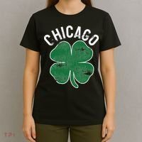Chicago Shamrock St. Patrick's Day Saint Paddy's Irish T-Shirt thumb 4