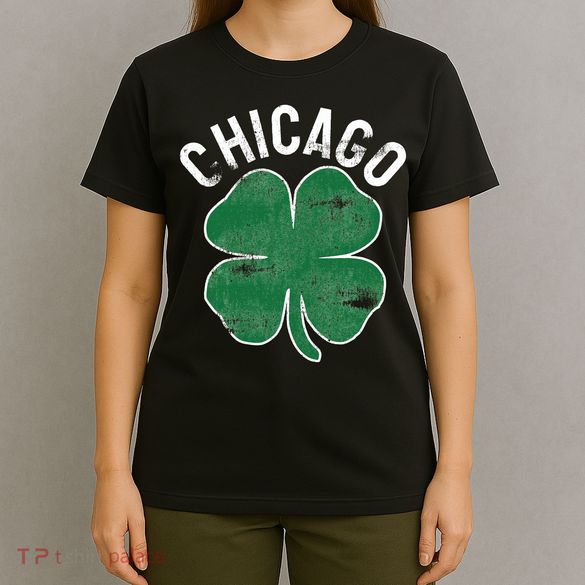 Chicago Shamrock St. Patrick's Day Saint Paddy's Irish T-Shirt