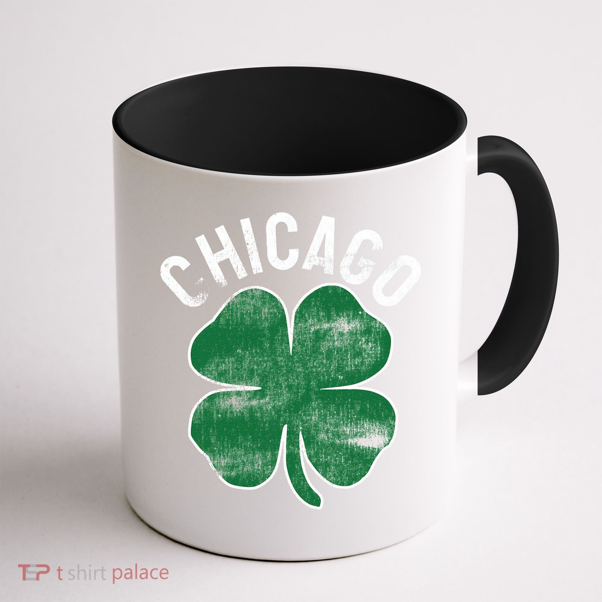 Chicago Shamrock St. Patrick's Day Saint Paddy's Irish Coffee Mug