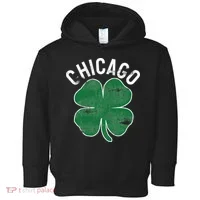 Chicago Shamrock St. Patrick's Day Saint Paddy's Irish Toddler Hoodie thumb 0