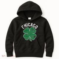 Chicago Shamrock St. Patrick's Day Saint Paddy's Irish Kids Hoodie thumb 0