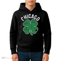 Chicago Shamrock St. Patrick's Day Saint Paddy's Irish Kids Hoodie thumb 4