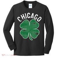 Chicago Shamrock St. Patrick's Day Saint Paddy's Irish Kids Long Sleeve Shirt thumb 0