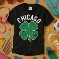 Chicago Shamrock St. Patrick's Day Saint Paddy's Irish Kids T-Shirt thumb 3