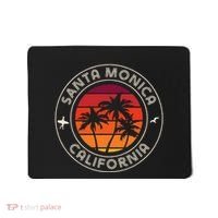 California Sunset Surfer And Seagull Santa Monica Beach Mousepad thumb 0