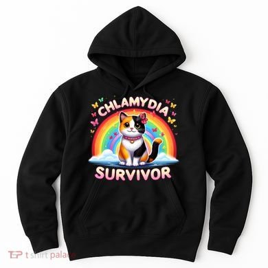 Chlamydia Survivor Sarcastic Ironic Inappropriate Hoodie