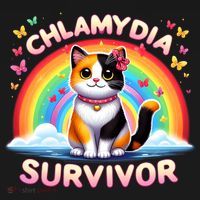 Chlamydia Survivor Sarcastic Ironic Inappropriate Long Sleeve Shirt thumb 2