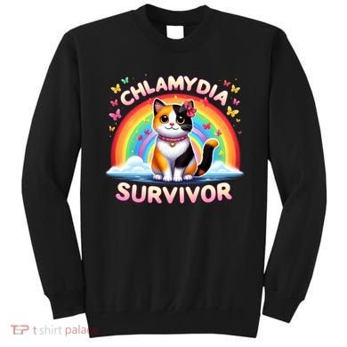 Chlamydia Survivor Sarcastic Ironic Inappropriate Sweatshirt