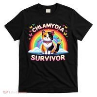 Chlamydia Survivor Sarcastic Ironic Inappropriate T-Shirt thumb 0