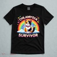 Chlamydia Survivor Sarcastic Ironic Inappropriate T-Shirt thumb 5