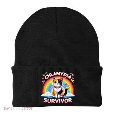 Chlamydia Survivor Sarcastic Ironic Inappropriate Beanie