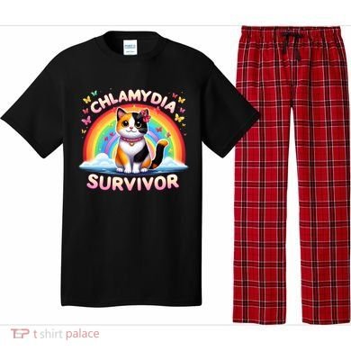 Chlamydia Survivor Sarcastic Ironic Inappropriate Pajama Set