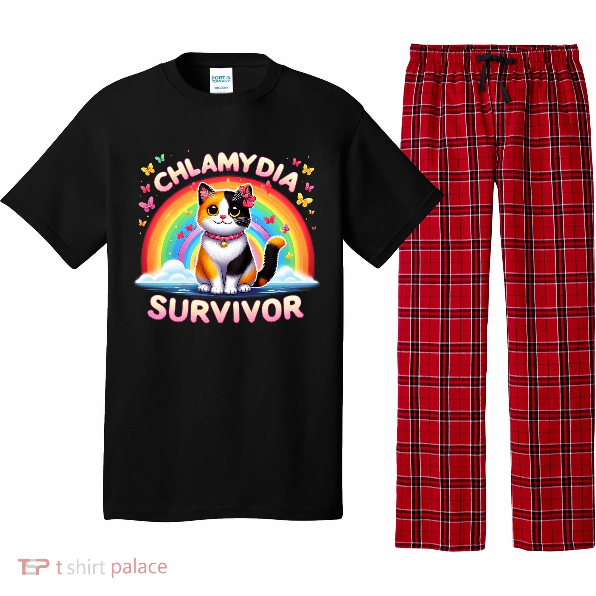 Chlamydia Survivor Sarcastic Ironic Inappropriate Pajama Set