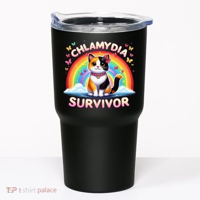 Chlamydia Survivor Sarcastic Ironic Inappropriate Tumbler