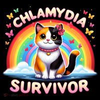 Chlamydia Survivor Sarcastic Ironic Inappropriate Mousepad thumb 1