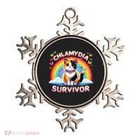 Chlamydia Survivor Sarcastic Ironic Inappropriate Ornament thumb 0