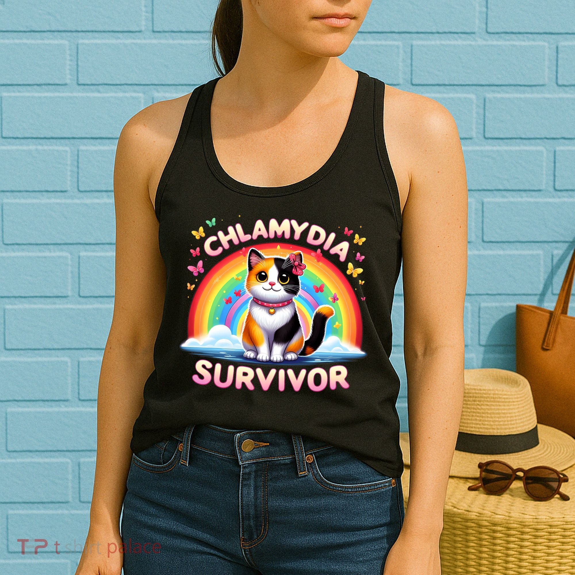 Chlamydia Survivor Sarcastic Ironic Inappropriate Women's Tank Top
