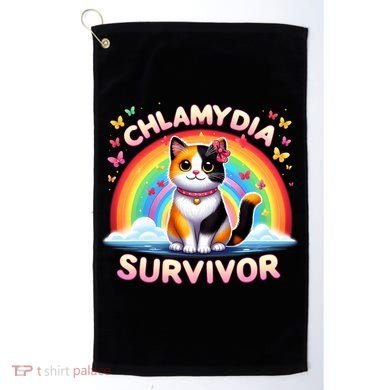 Chlamydia Survivor Sarcastic Ironic Inappropriate Golf Towel