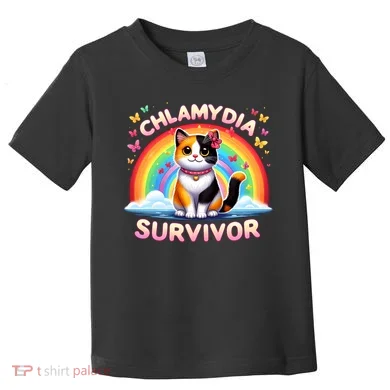 Chlamydia Survivor Sarcastic Ironic Inappropriate Toddler T-Shirt