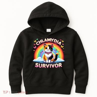 Chlamydia Survivor Sarcastic Ironic Inappropriate Kids Hoodie