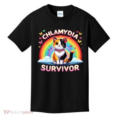 Chlamydia Survivor Sarcastic Ironic Inappropriate Kids T-Shirt