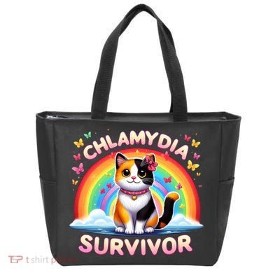 Chlamydia Survivor Sarcastic Ironic Inappropriate Tote Bag