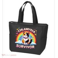 Chlamydia Survivor Sarcastic Ironic Inappropriate Tote Bag thumb 3