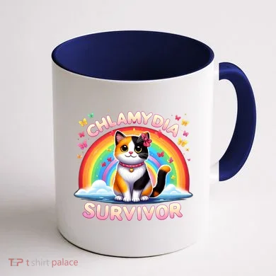 Chlamydia Survivor Sarcastic Ironic Inappropriate Coffee Mug back