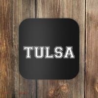 College Style Tulsa Oklahoma Sports Fan Coaster thumb 0