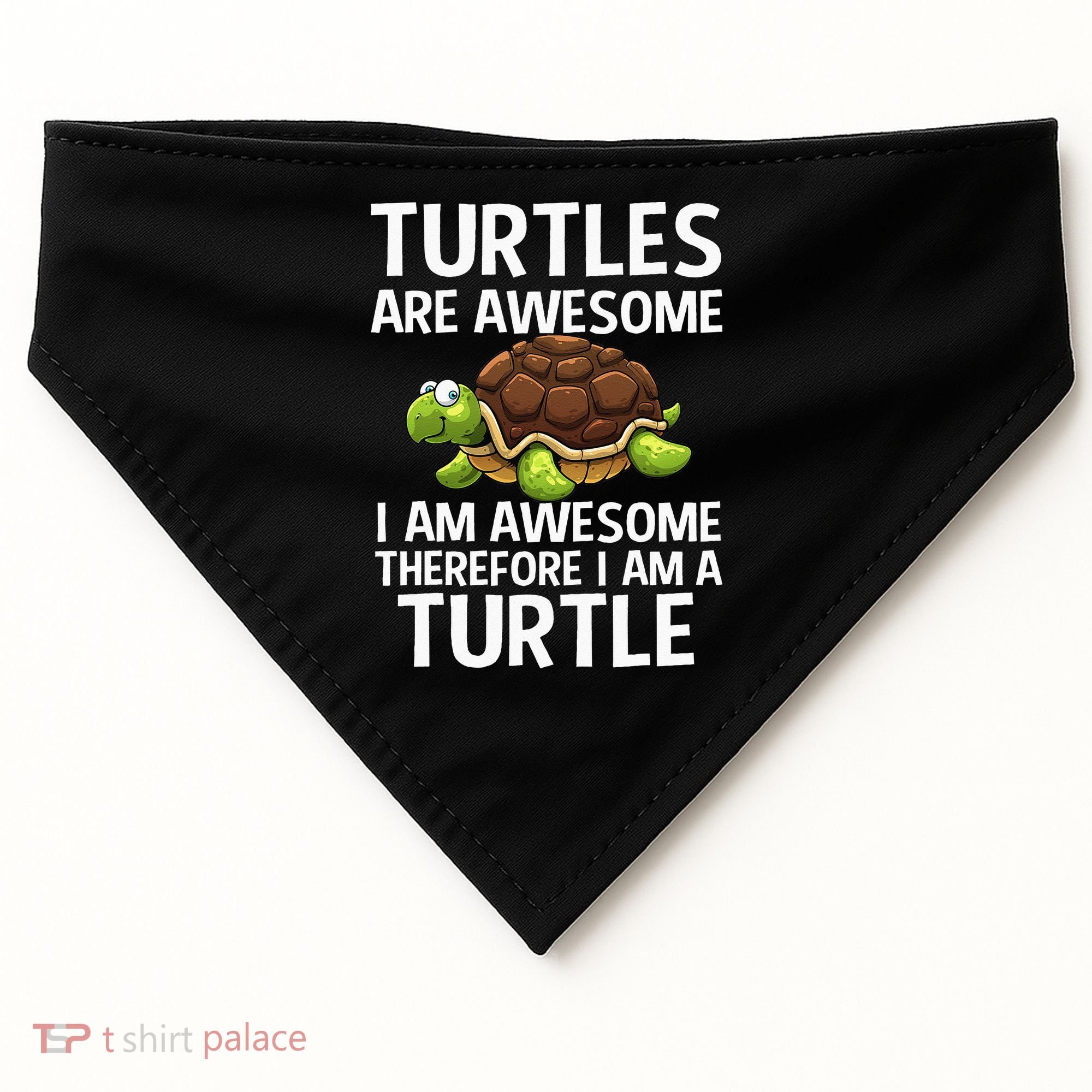 Cool Sea Turtle For Men Women Tortoise Lover Turtle Animal USA-Made Doggie Bandana