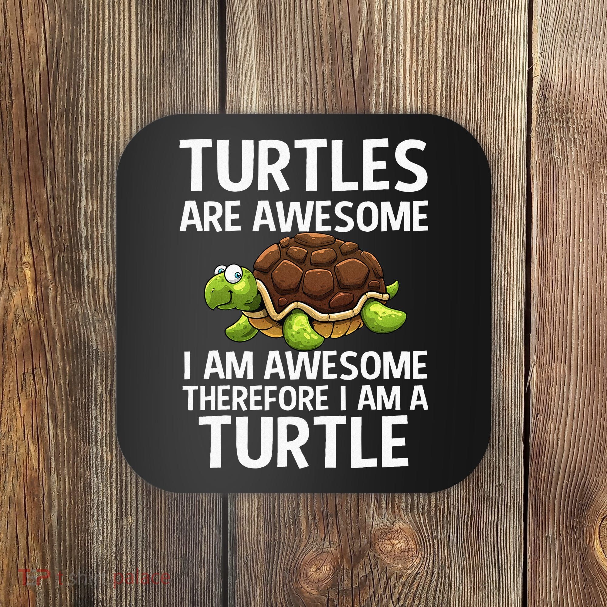 Cool Sea Turtle For Men Women Tortoise Lover Turtle Animal Coaster