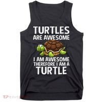 Cool Sea Turtle For Men Women Tortoise Lover Turtle Animal Tank Top thumb 0