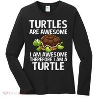 Cool Sea Turtle For Men Women Tortoise Lover Turtle Animal Women's Long Sleeve Shirt thumb 0