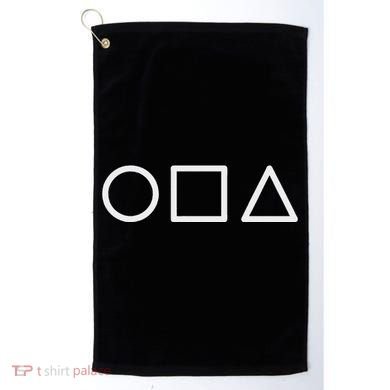 Circle Square Triangle Minimalist Symbol Golf Towel