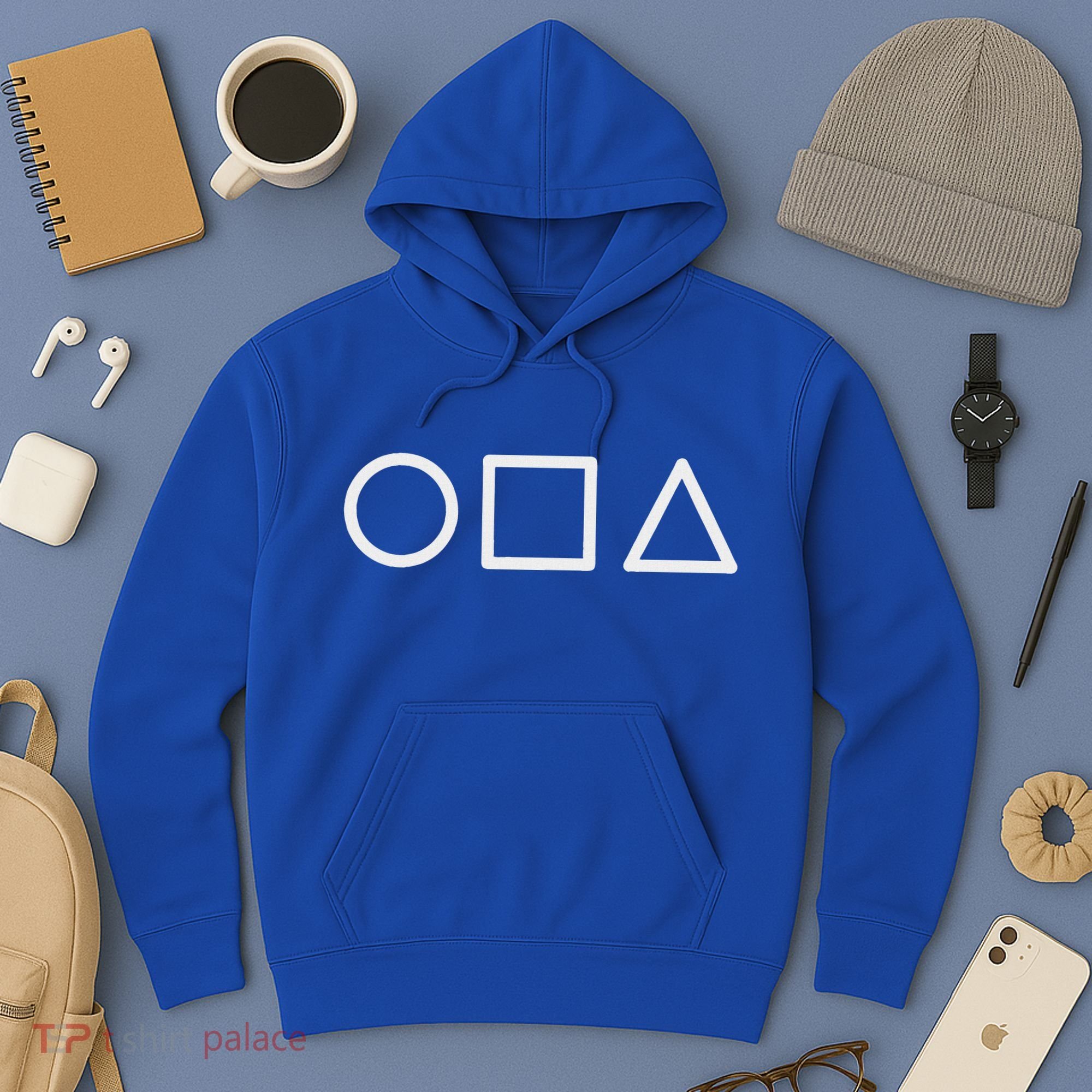 Circle Square Triangle Minimalist Symbol Hoodie
