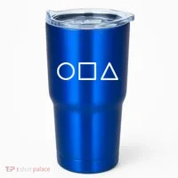 Circle Square Triangle Minimalist Symbol Tumbler thumb 0
