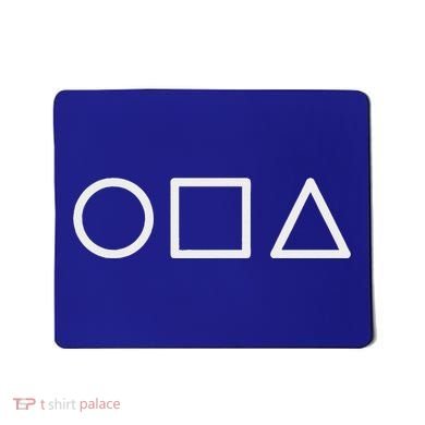 Circle Square Triangle Minimalist Symbol Mousepad