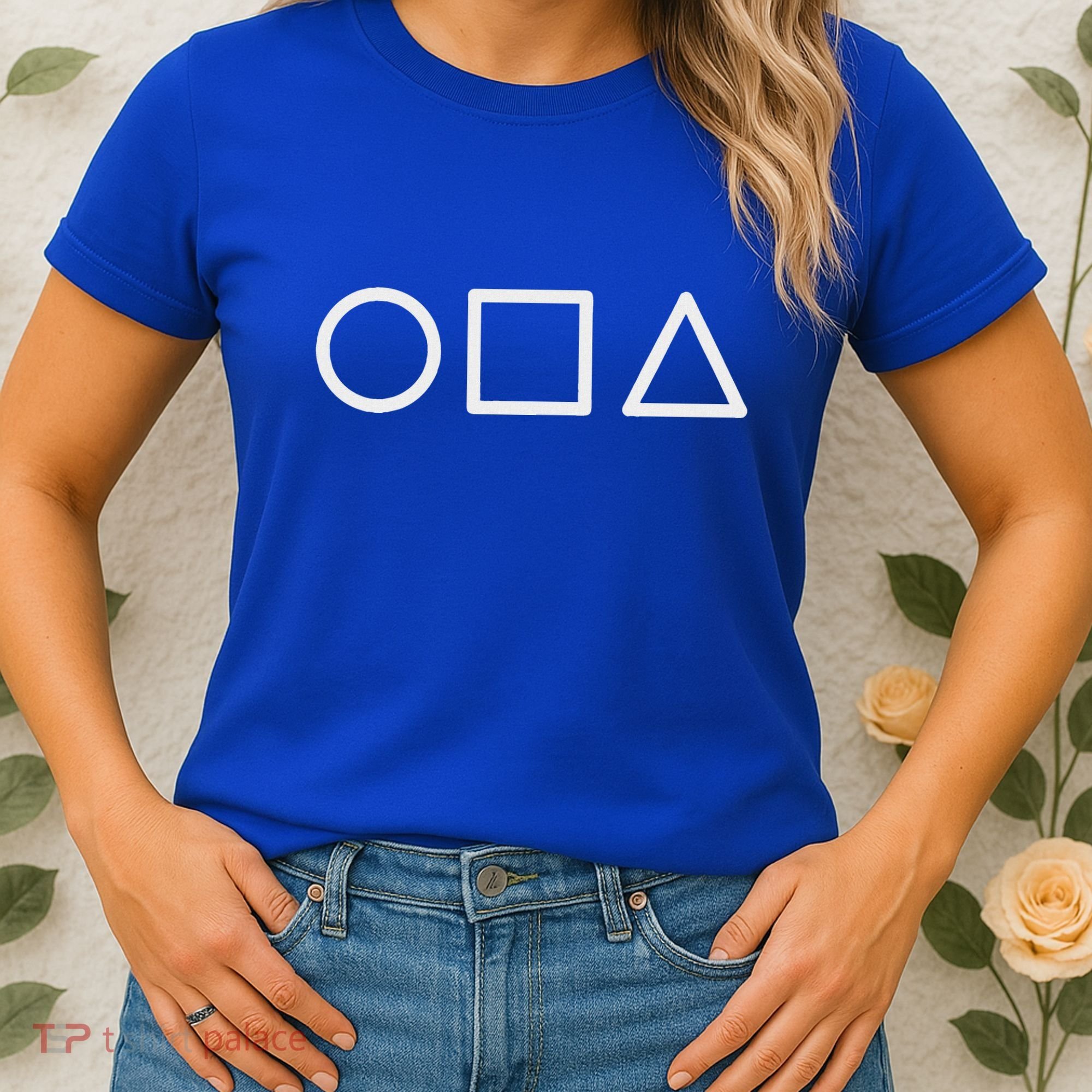 Circle Square Triangle Minimalist Symbol Women's T-Shirt