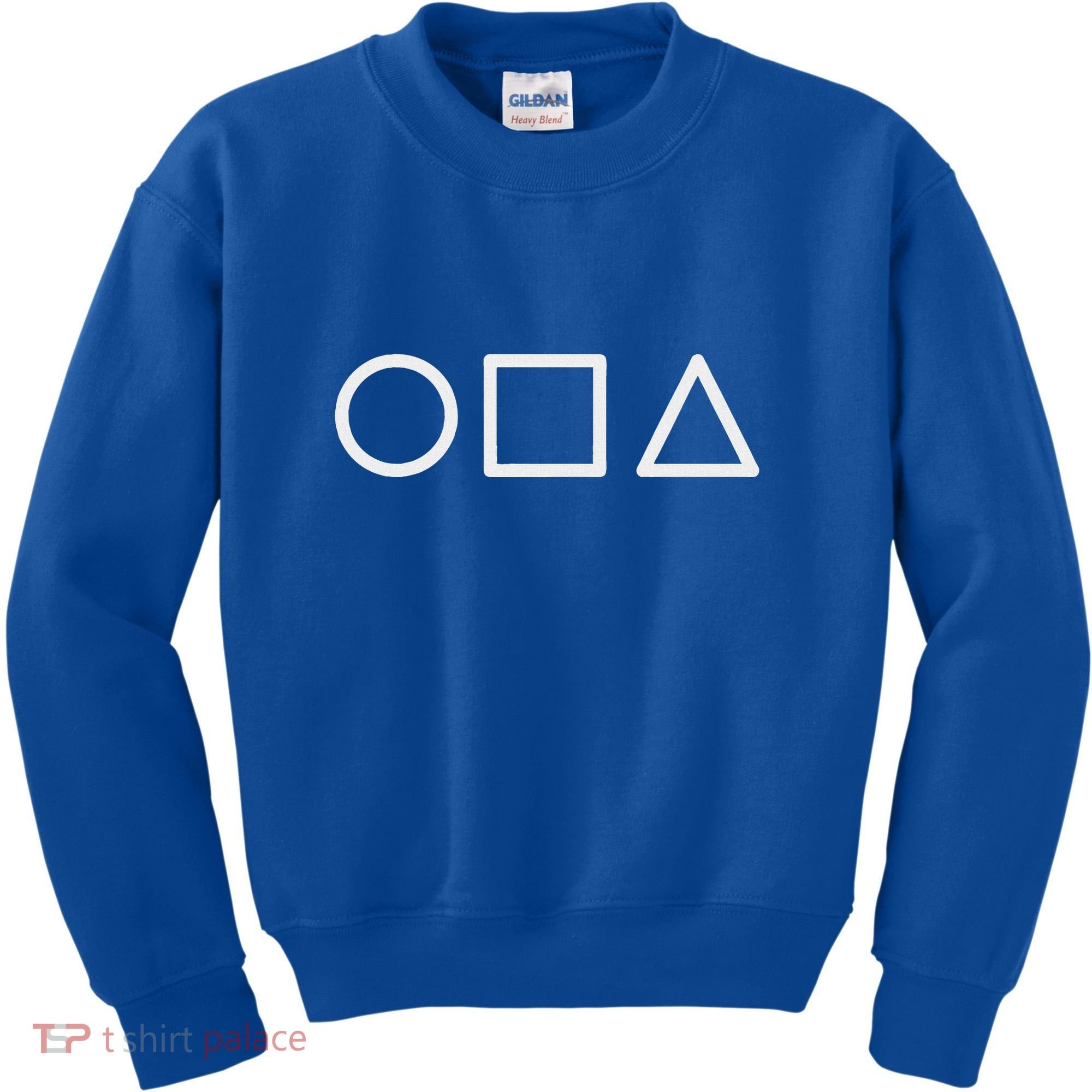 Circle Square Triangle Minimalist Symbol Kids Sweatshirt
