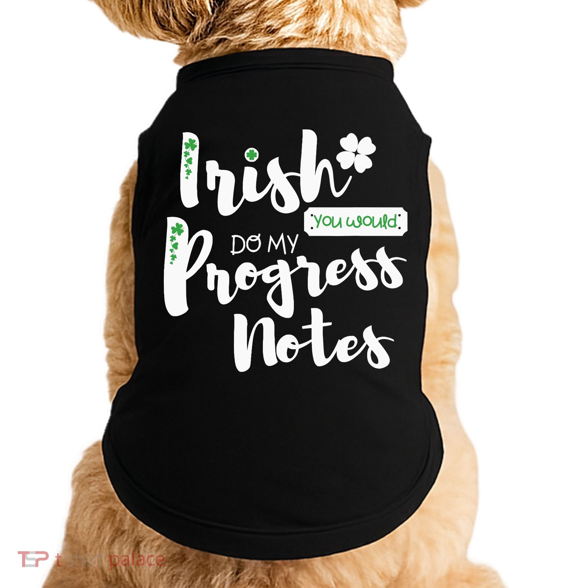 Cute Speech Therapy St. PatrickS Day Therapist Shamrock Slp Doggie Tank