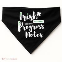 Cute Speech Therapy St. PatrickS Day Therapist Shamrock Slp USA-Made Doggie Bandana thumb 0