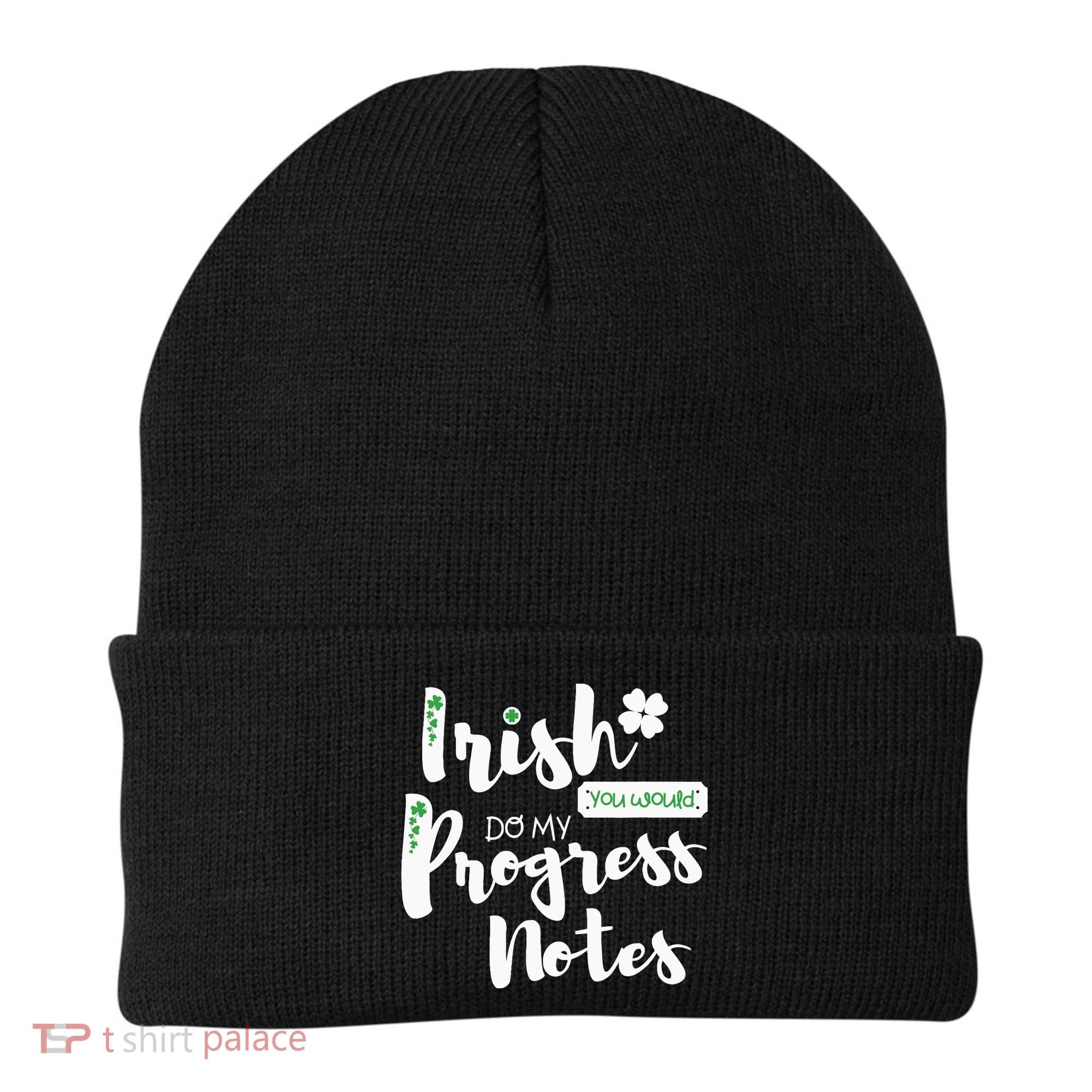 Cute Speech Therapy St. PatrickS Day Therapist Shamrock Slp Beanie