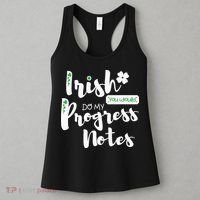 Cute Speech Therapy St. PatrickS Day Therapist Shamrock Slp Women's Tank Top thumb 3